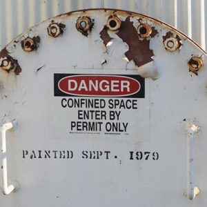 confined space, permit required, OSHA compliance